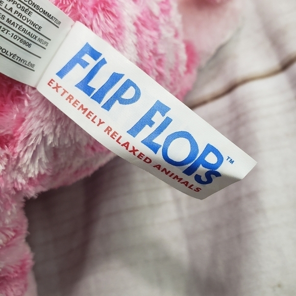 Mary Meyer Flip Flops Pink Spotted Monkey 14 Inch Plush Stuffed Animal Rare - Picture 7 of 10